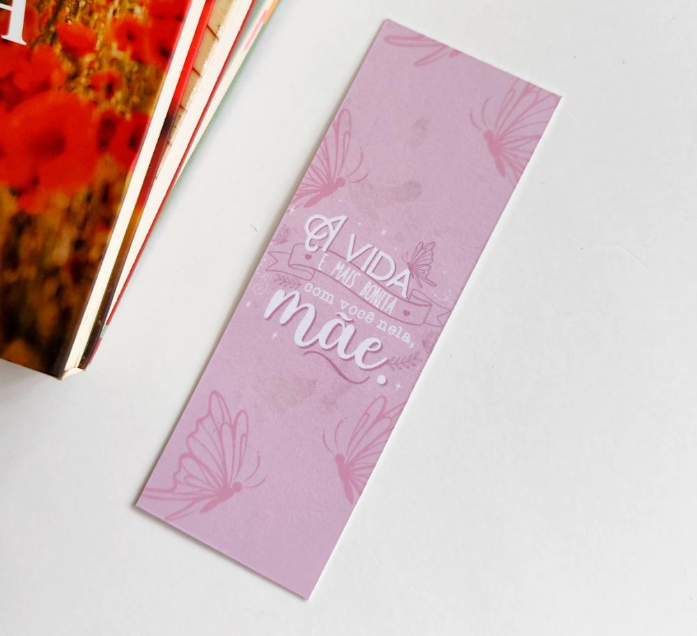 Marca Página Frases Dia das Mães 5x14cm