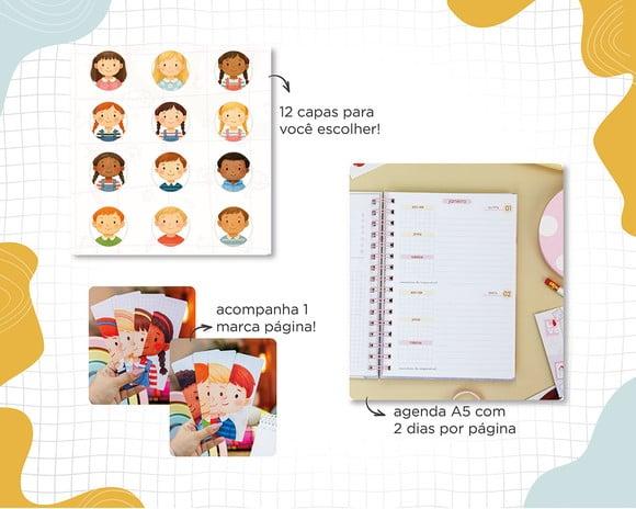 Agenda Escolar Infantil 2026 Personalizada