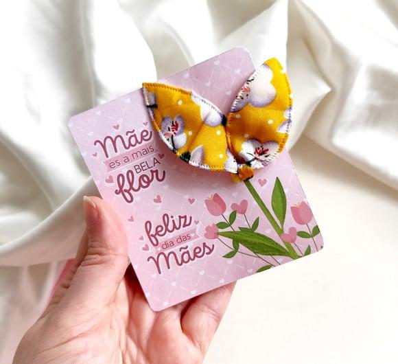 Card + Xuxinha Lacinho Flor - Dia das Mães