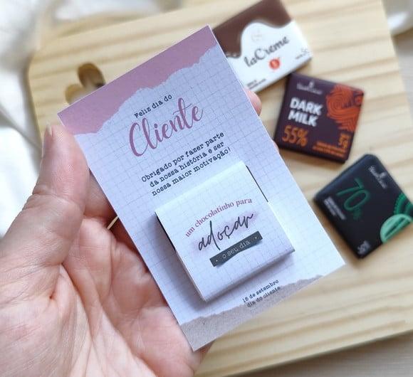 Card com Tablete Cacau Show- Dia do Cliente