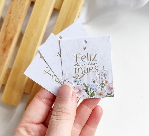Cartão Tag 4x5cm Dia das Mães