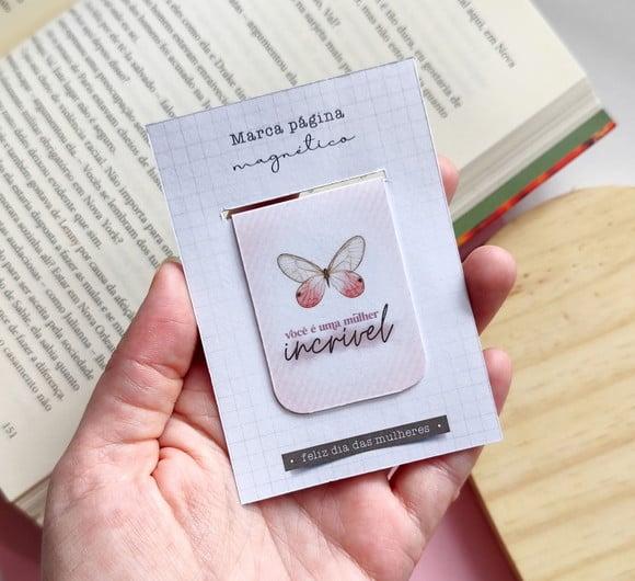 Marcador de Páginas Magnético Dia da Mulher