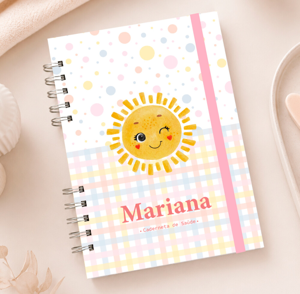 Caderneta de Saúde Vacinação do Bebê | Personalizado | Menina