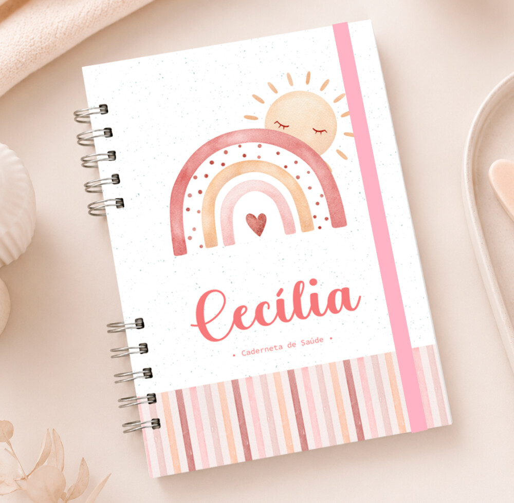 Caderneta de Saúde Vacinação do Bebê | Personalizado | Menina