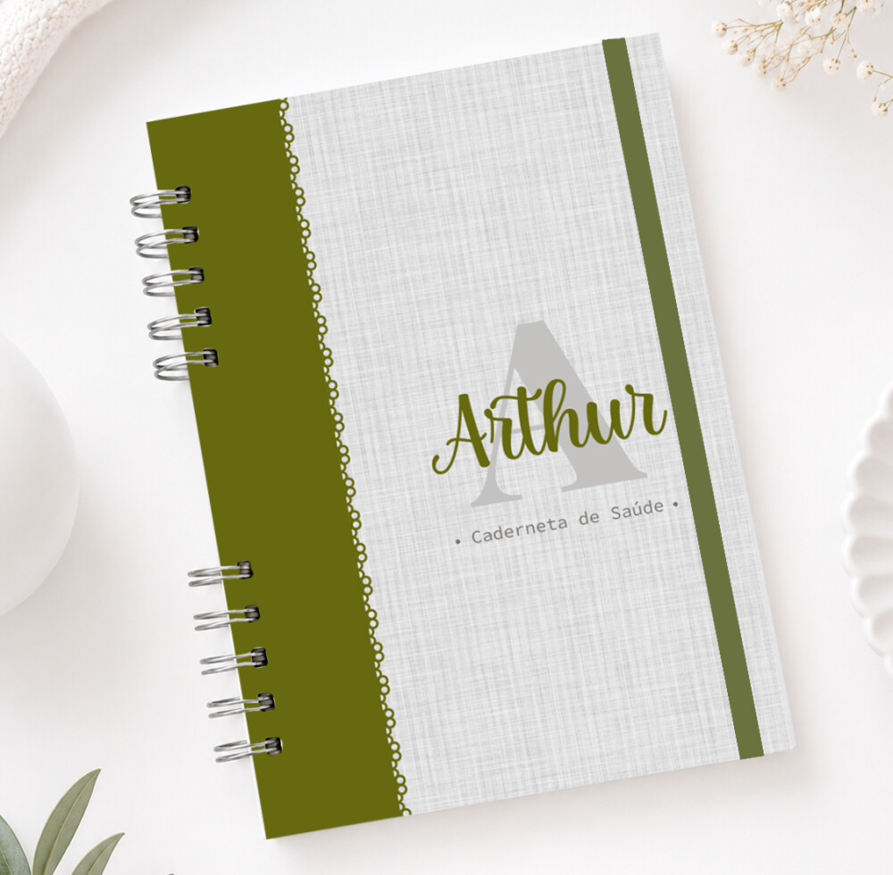 Caderneta de Saúde Vacinação do Bebê | Personalizado | Menino