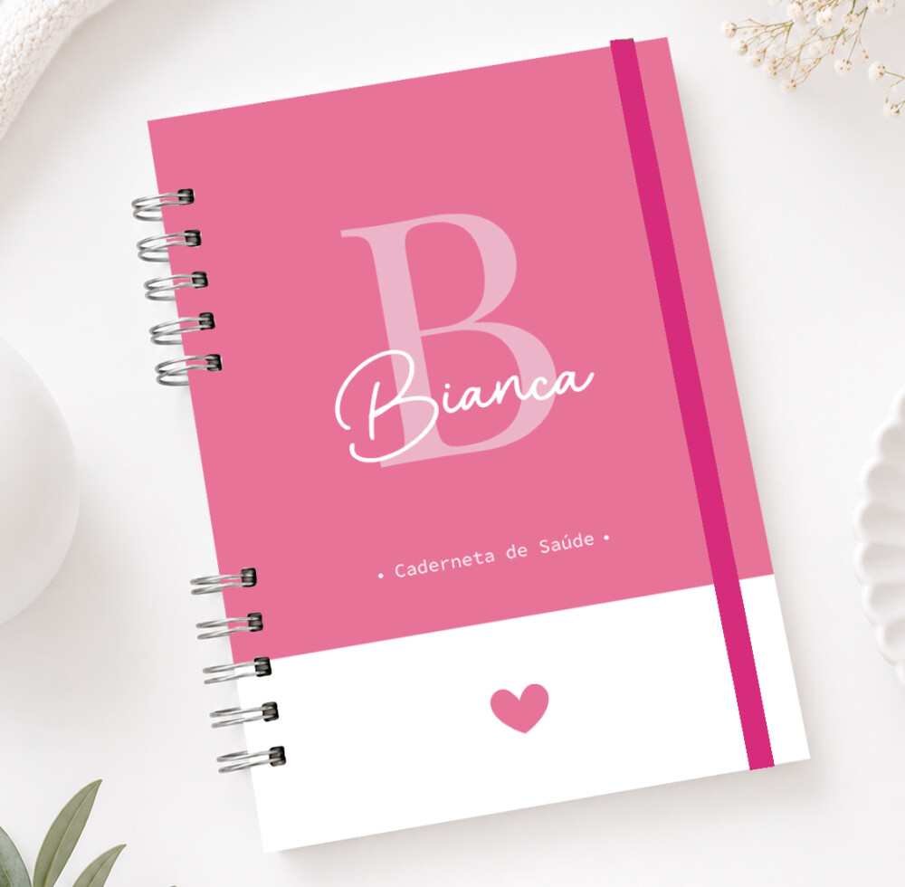 Caderneta de Saúde Vacinação do Bebê | Personalizado | Menina