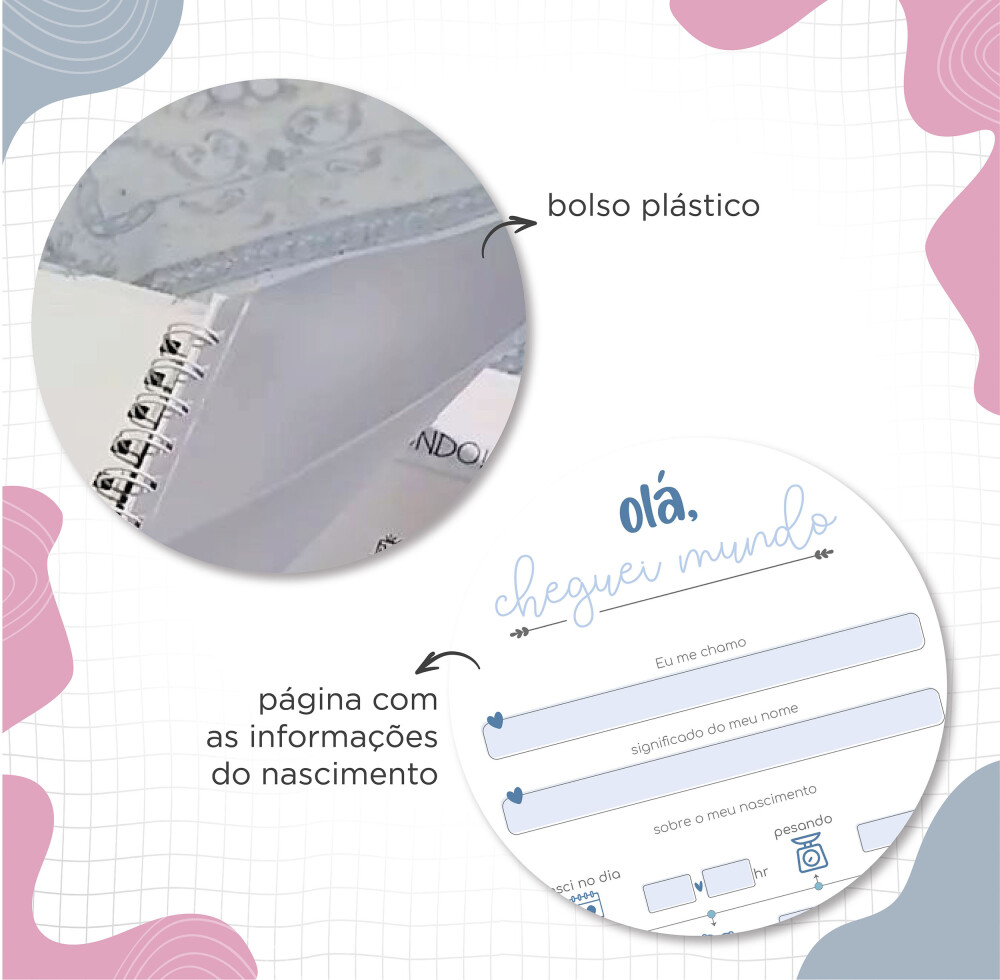 Caderneta de Saúde Vacinação do Bebê | Personalizado | Menina