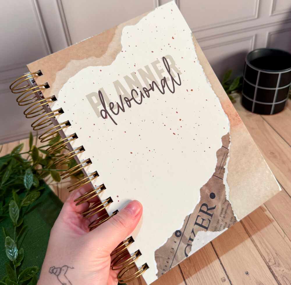 Planner Devocional Masculino Artesanal Personalizado | Presente D