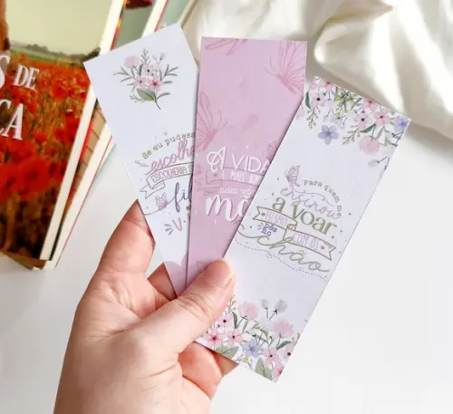 Marca Página Frases Dia das Mães 5x14cm