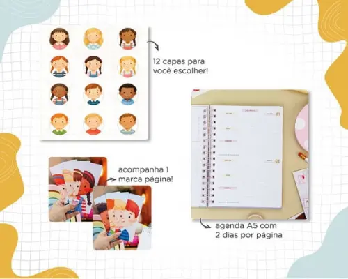 Agenda Escolar Infantil 2026 Personalizada