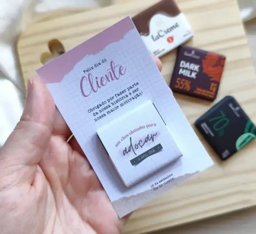 Card com Tablete Cacau Show- Dia do Cliente