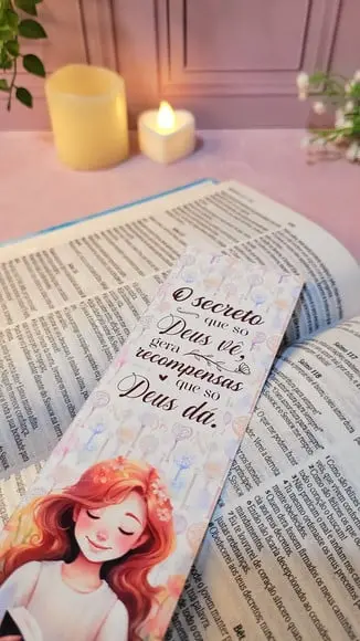 Marca Página de Bíblia/livro Dia das Mulheres