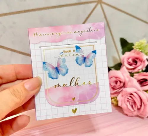 Marca-páginas com Imã - Dia da Mulher