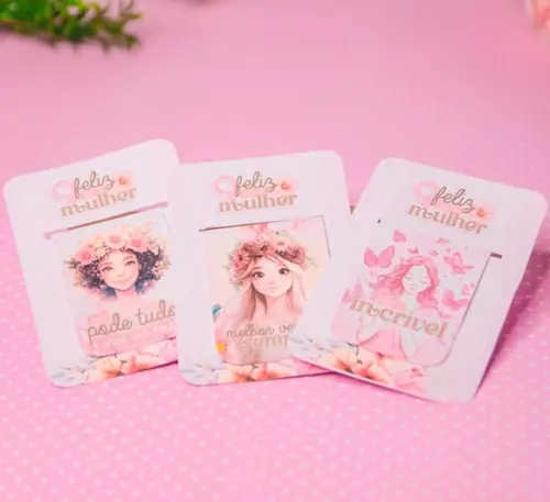 Marca-páginas Magnético Dia da Mulher