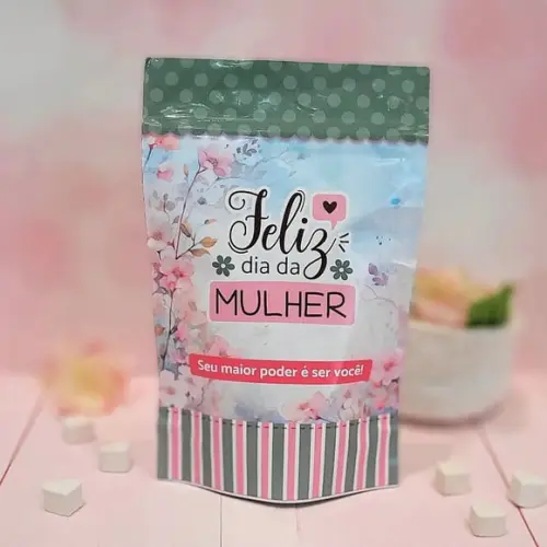 Saco Zip Lock Feliz Dia da Mulher