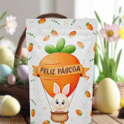 Saco Zip Lock Páscoa - Cenourinha