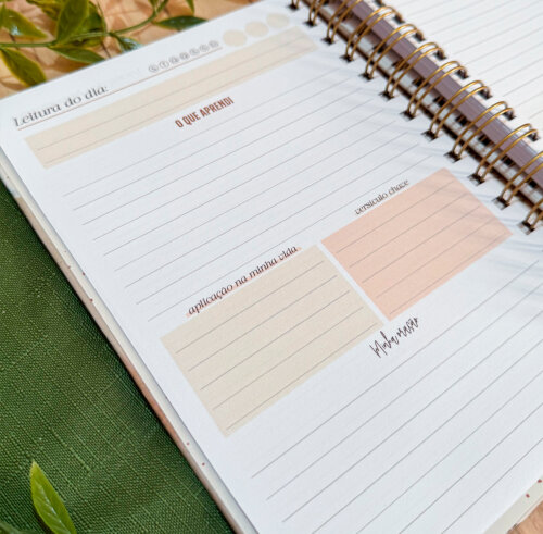 Planner Devocional Masculino Artesanal Personalizado | Presente D
