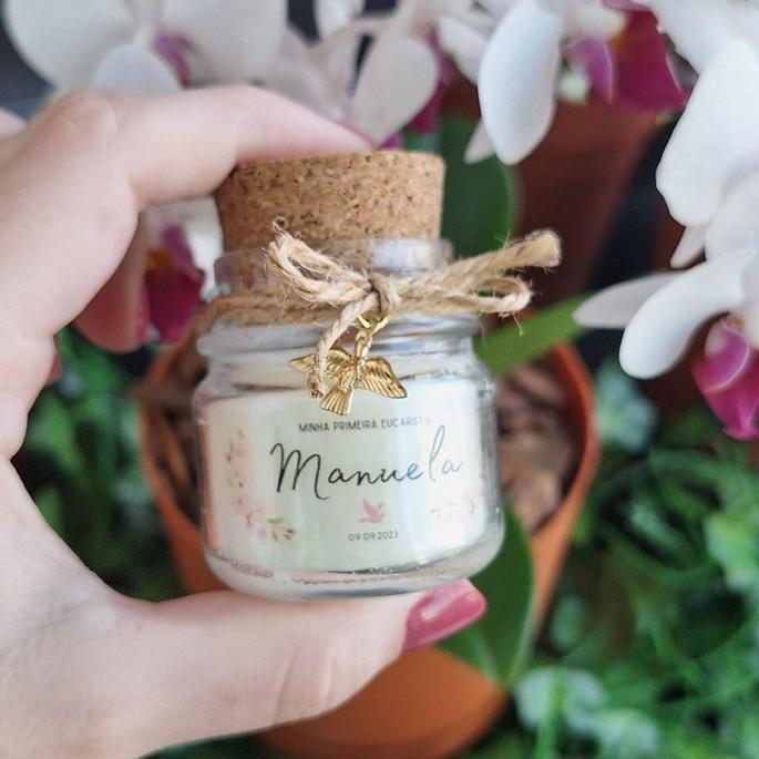 Mini vela para lembrancinhas