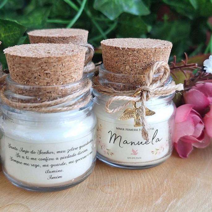 Mini vela para lembrancinhas