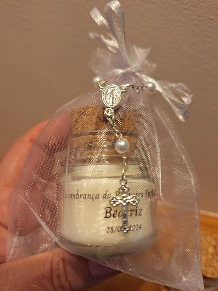 Lembrancinhas com Mini Terço Batizado, Crisma, Casamento