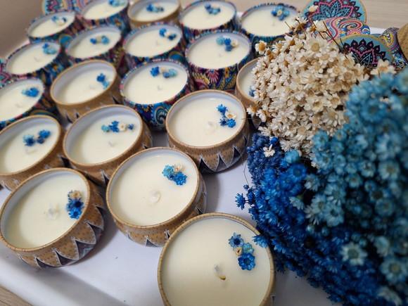 Velas na Lata Mandala para Lembrancinhas de Casamento, Etc