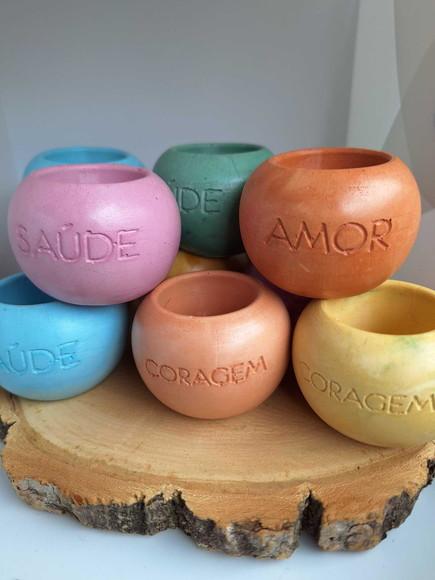 Potes de Concreto para Velas das Intenções