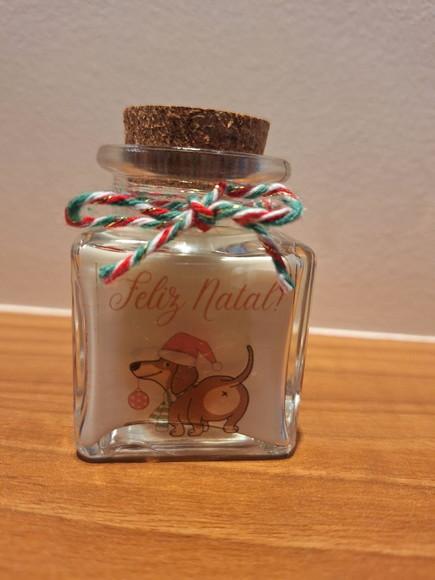 Lembrancinha de Natal Vela Aromática