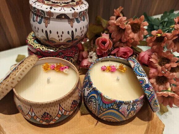 Vela Aromática na Lata Mandala (sortida)