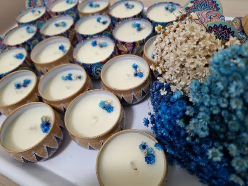 Velas na Lata Mandala para Lembrancinhas de Casamento, Etc
