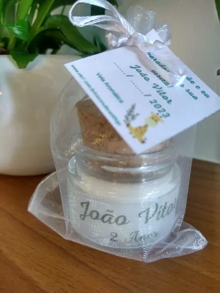 Lembrancinha de Maternidade Vela Aromática