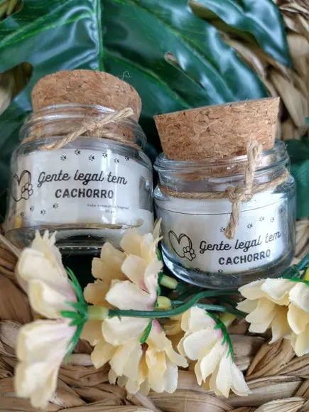 Vela Aromática Temática com Rolha