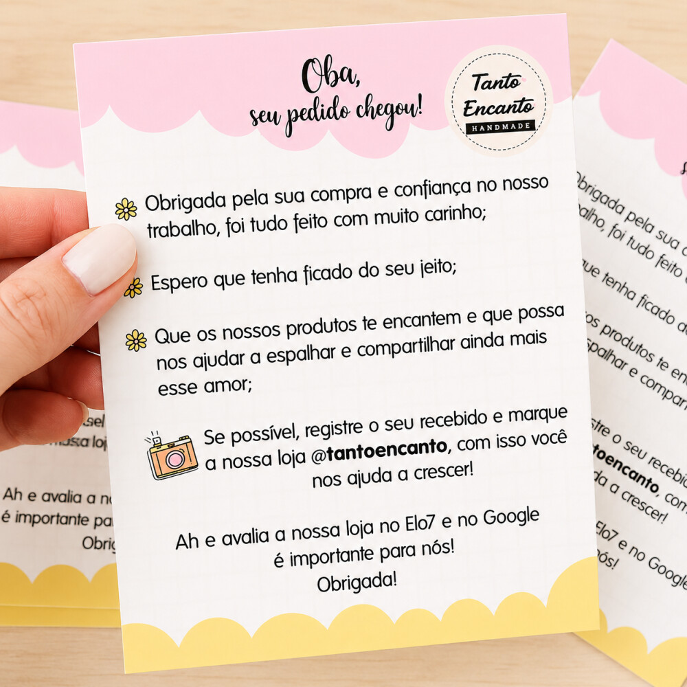 Cartão de Agradecimento