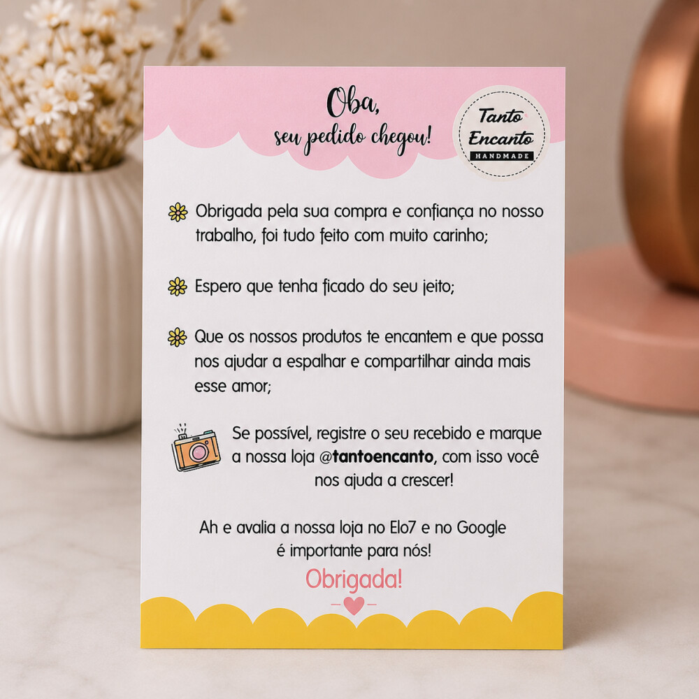 Cartão de Agradecimento