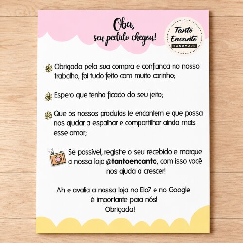 Cartão de Agradecimento