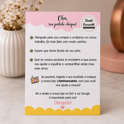 Cartão de Agradecimento