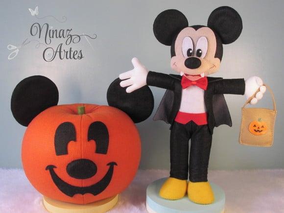 Abóbora e Mickey - Tema Halloween