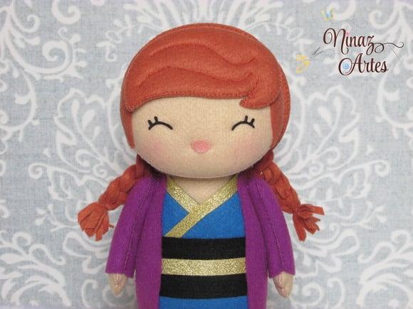 Boneca Anna Kokeshi - Princesas - Tema Oriental