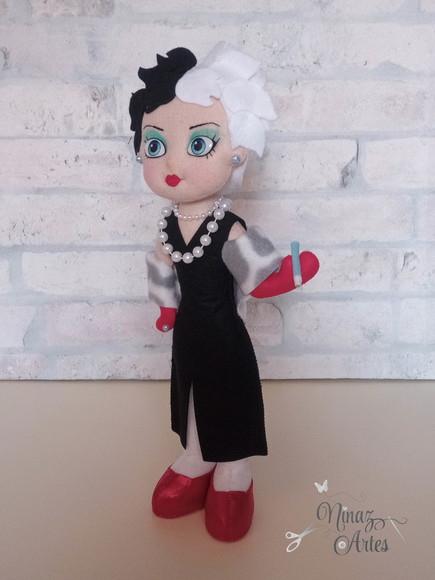 Boneca Cruella - Tema 101 Dálmatas - Vilãs