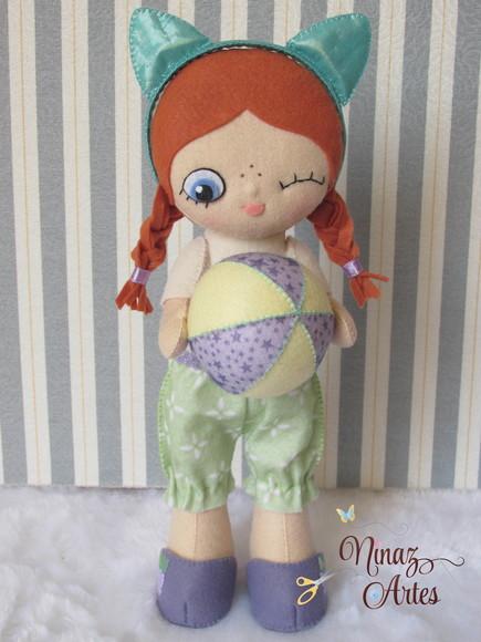 Boneca July Coelhinha Ovinho - Tema Páscoa