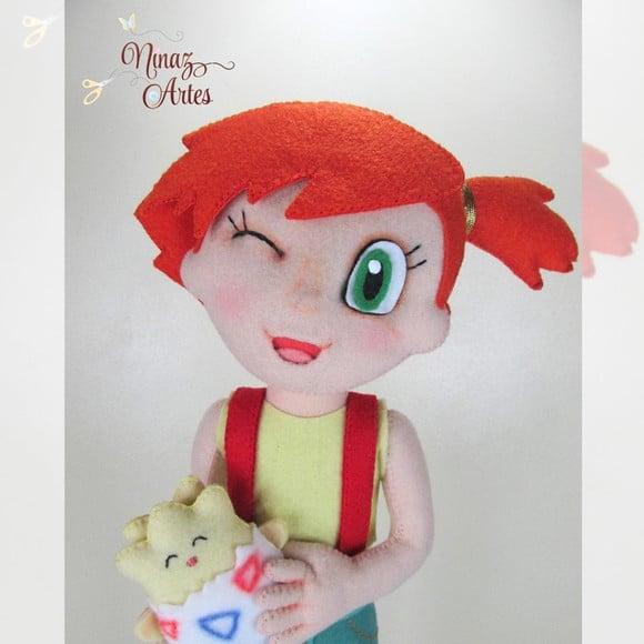 Boneca Misty com Togepi - Tema Pokémon