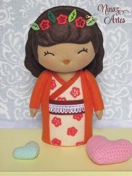 Boneca Moana Kokeshi - Princesas - Oriental