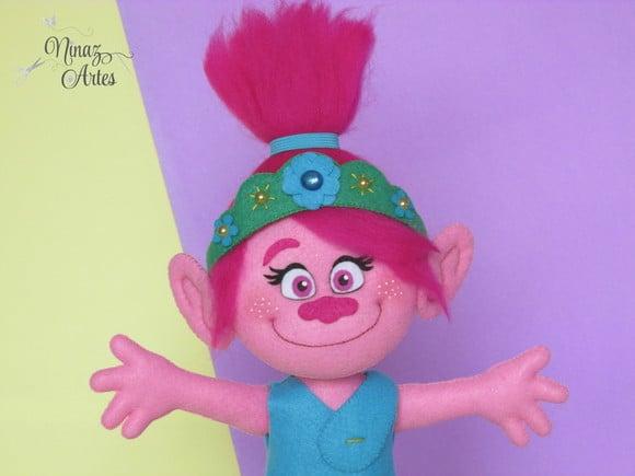 Boneca Poppy - Tema Trolls