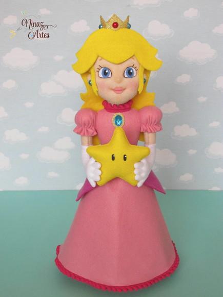 Boneca Princesa Peach - Tema Super Mario