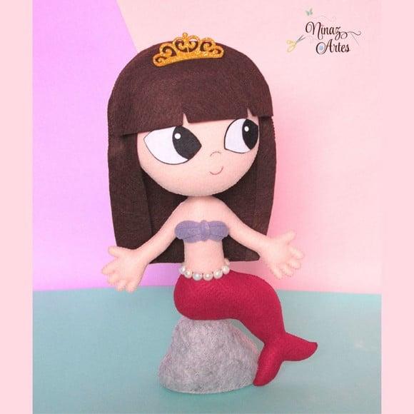 Boneca Sereia Iara -Tema Sítio do Picapau Amarelo