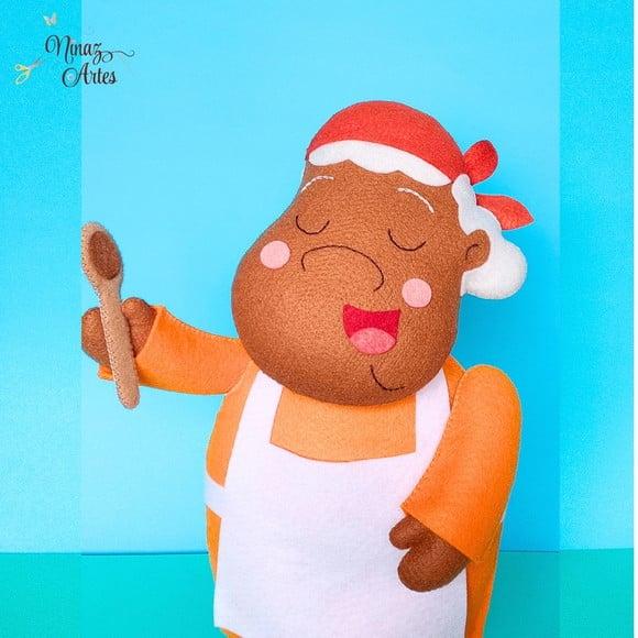 Boneca Tia Anastácia -Tema Sítio do Picapau Amarelo