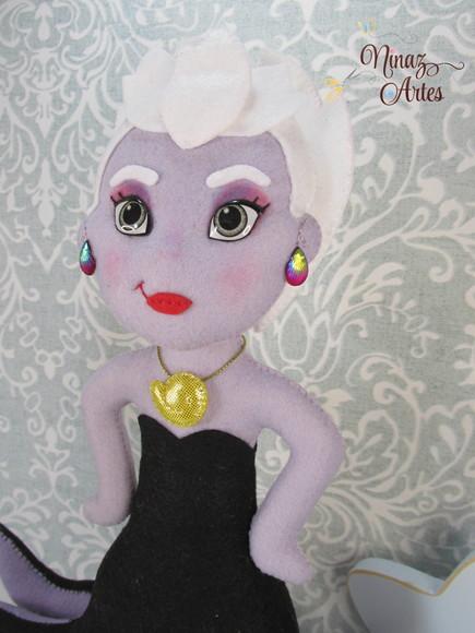Boneca Úrsula - Tema Princesa Sereia - Fundo do Mar