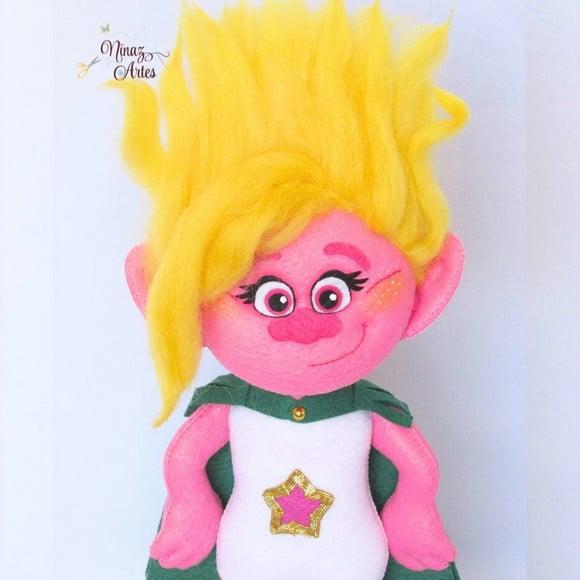 Boneca Viva - Tema Trolls