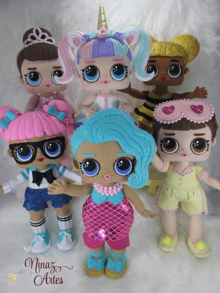 Bonecas Lol - Kit com 6 Personagens