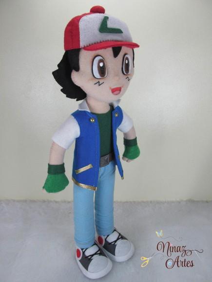 Boneco Ash - Tema Pokémon