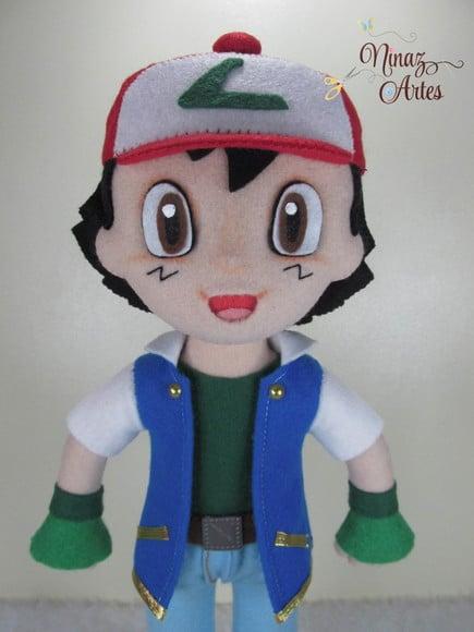 Boneco Ash - Tema Pokémon